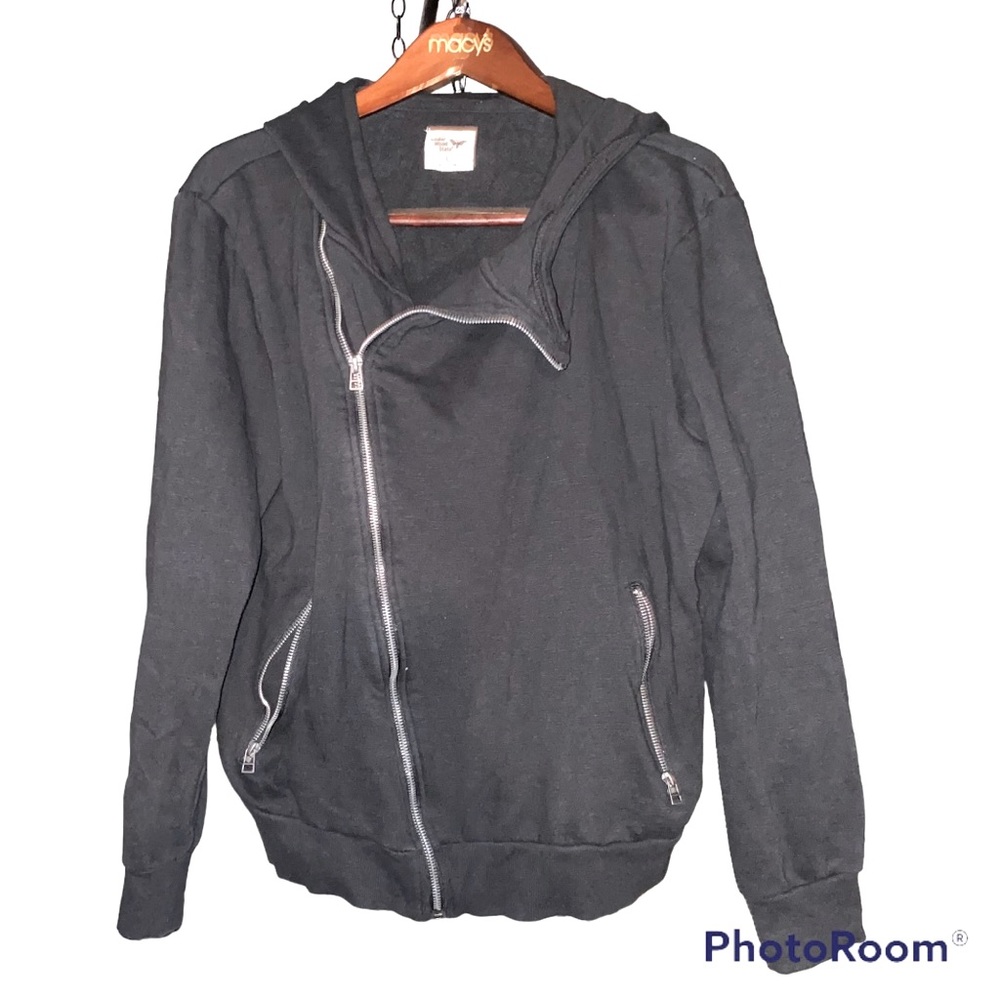 Black Moto Sweatshirt